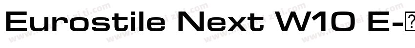 Eurostile Next W10 E字体转换